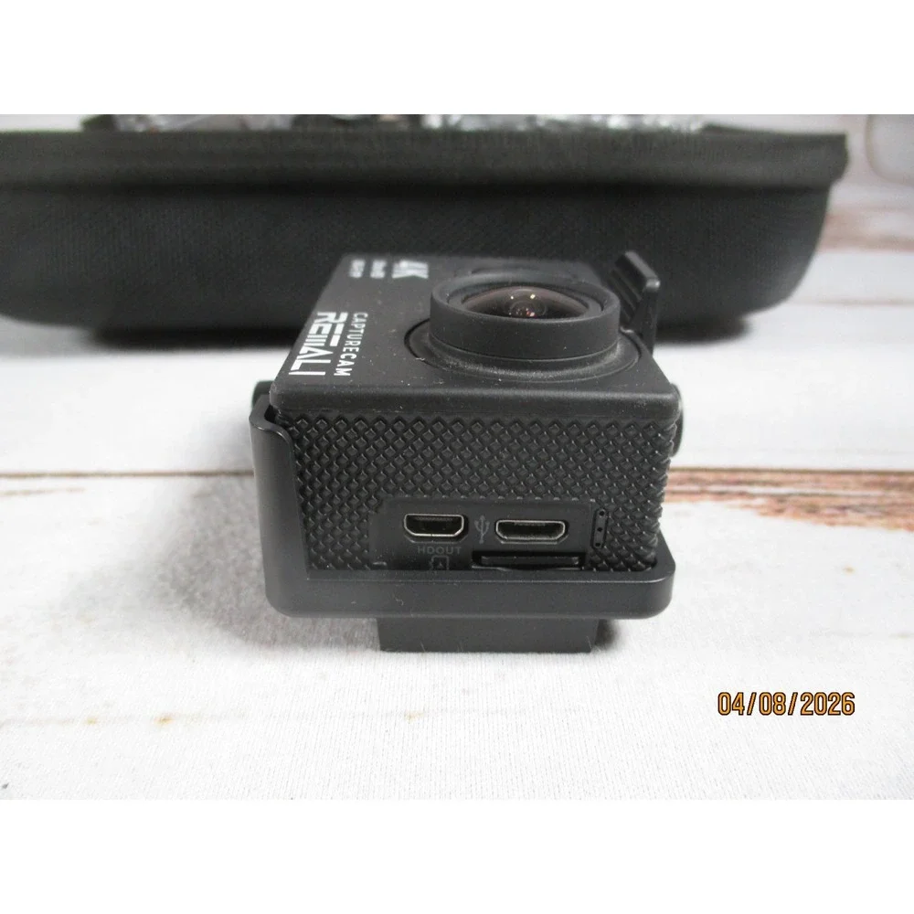 REMALI CaptureCam 4K Ultra HD Waterproof Sports Action Camera Bundle Used